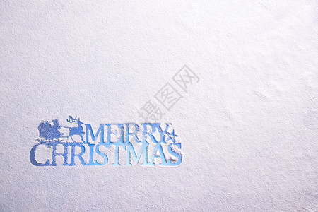雪地上的圣诞节英文背景图片