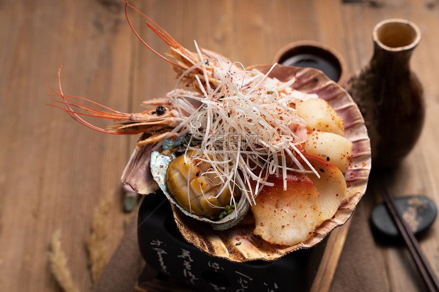 日式海鲜七味烧图片