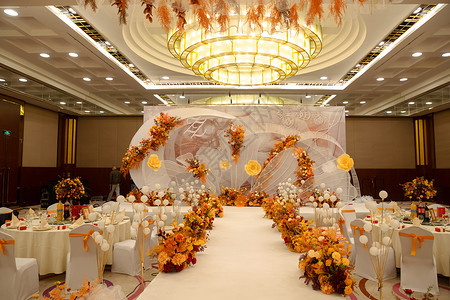 花卉装饰品组合酒店婚庆布置现场背景