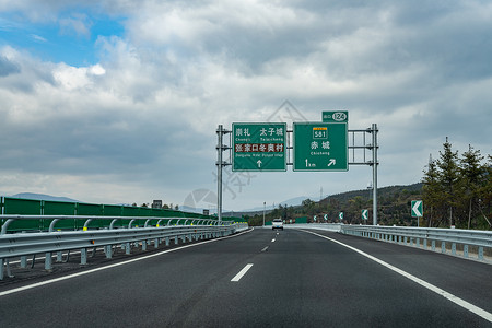 张家口崇礼高速公路背景图片