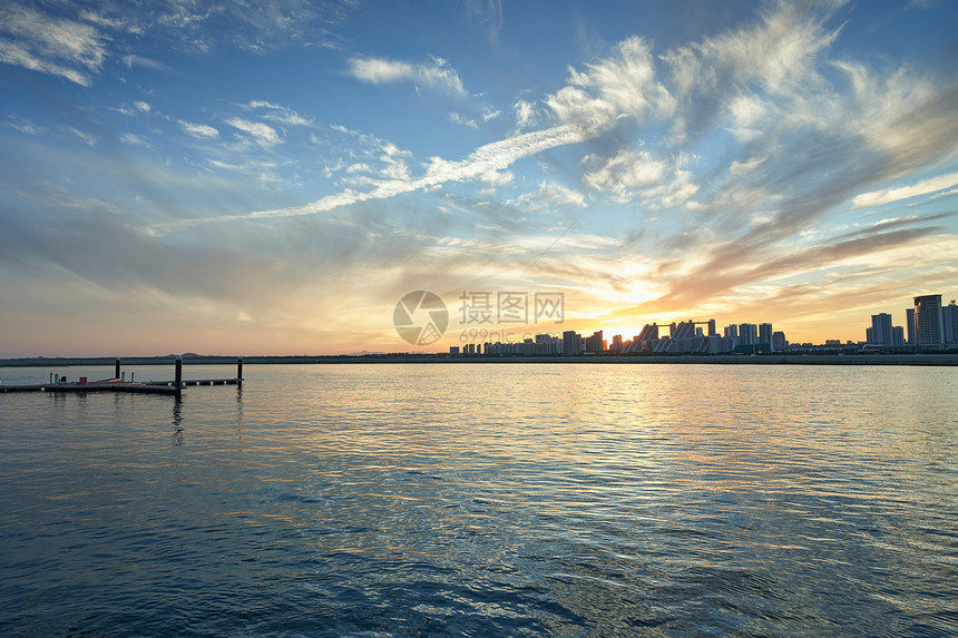 海景夕阳图片