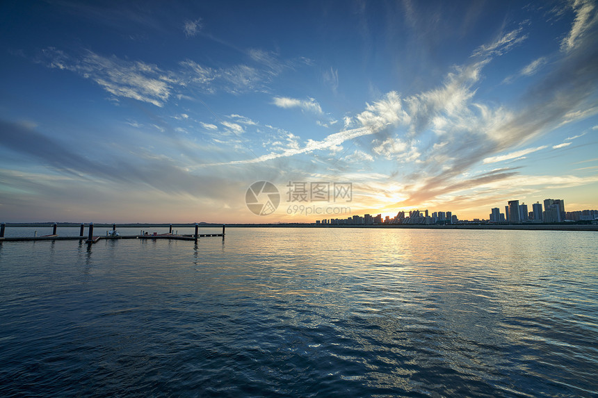 海景夕阳图片