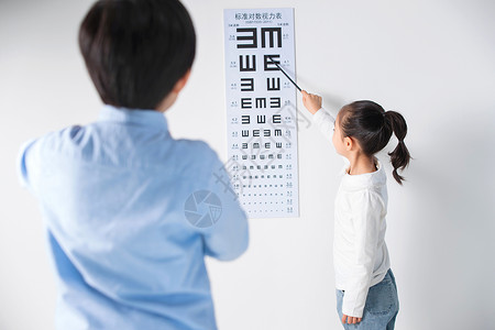 小学生测视力高清图片