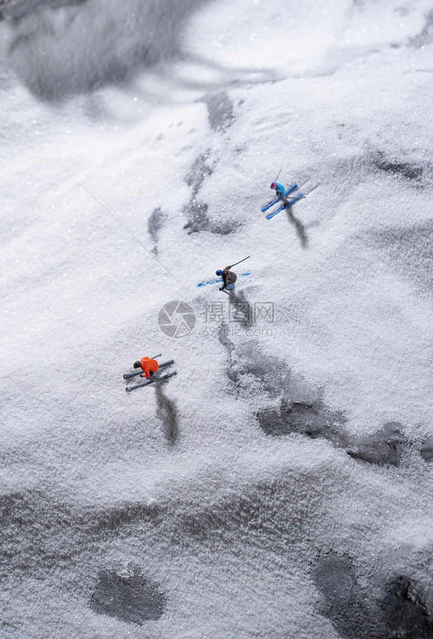 创意奥运滑雪图片