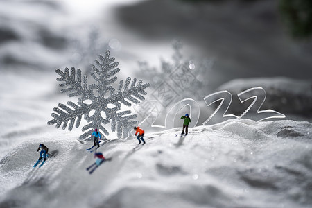 微观奥运滑雪背景图片