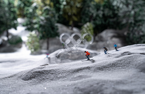 微观奥运滑雪图片