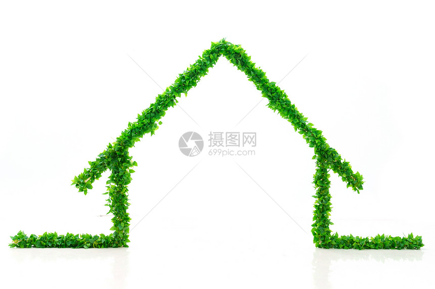绿色房子图片