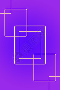 紫色长方形边框电脑合成背景素材背景