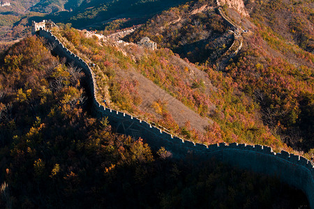 秦皇岛祖山河北省秦皇岛长城背景