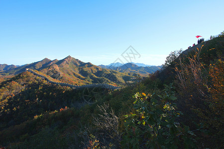 秦皇岛祖山河北省秦皇岛长城背景