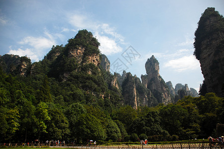 湖南省张家界黄石寨背景