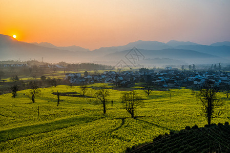 安徽省旅游安徽省黄山市歙县石潭村风光背景