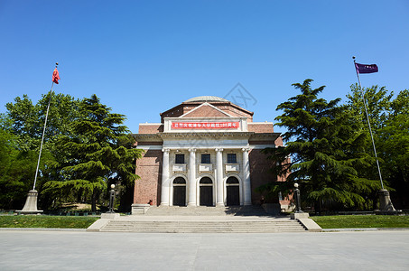 中国法院北京清华大学校园背景