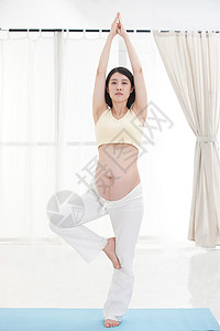 孕妇做瑜伽图片