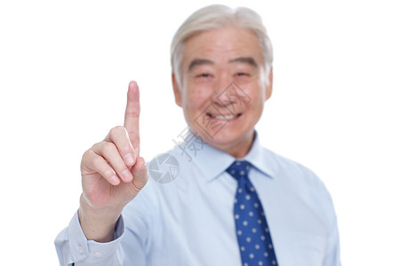 商务老年男人做手势图片