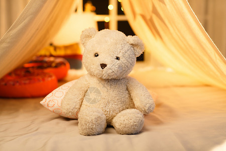 毛绒地毯玩具熊背景