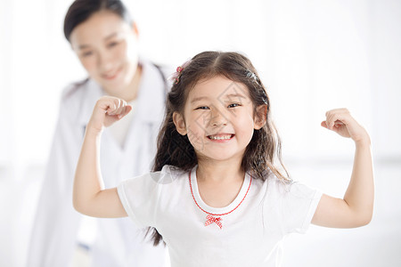 小孩强壮可爱的小女孩背景