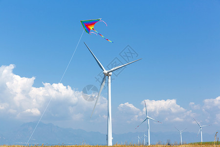 环境节能能源天空风车电力背景