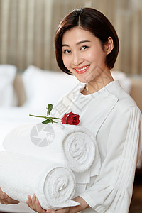 酒店服务员背景图片