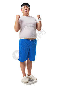 小胖称体重体重问题高清图片