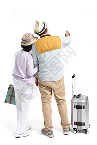 老年夫妇旅行图片