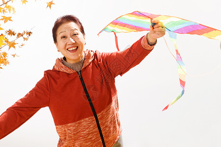风筝 中国老年人放风筝背景