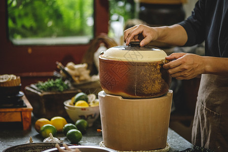 厨师做饭图片