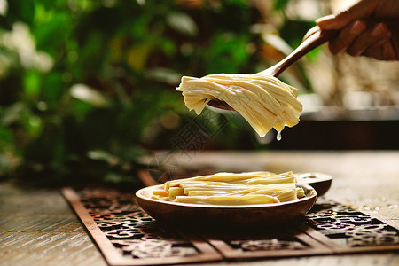 鲜腐竹豆制品加工高清图片
