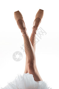 下半身芭蕾舞演员的腿部背景