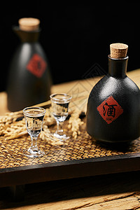 中国传统精酿白酒背景图片