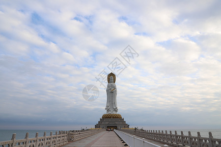 5A景区南山海上观音高清图片