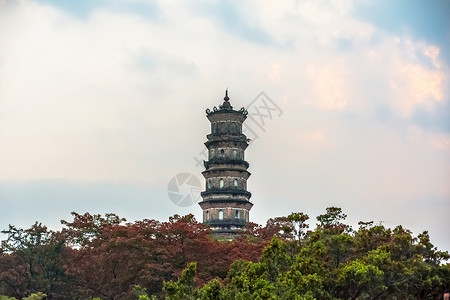 惠州西湖泗州塔背景图片