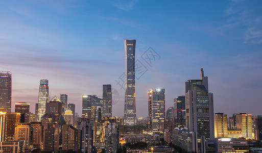 北京国贸中央商务区cbd风光高清图片