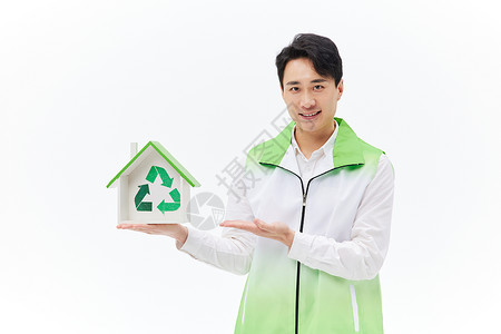 可再生垃圾志愿者宣传可再生能源背景