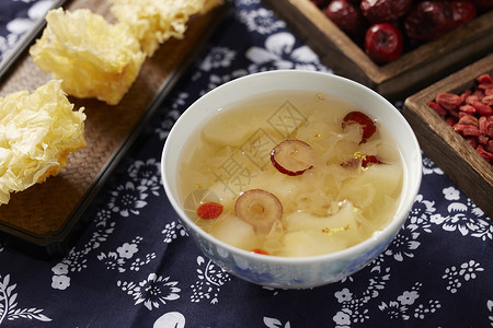 滋补汤品中式传统汤品小吊梨汤背景