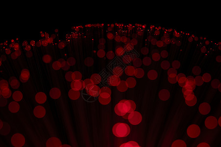 烟花红色科技背景红色光纤背景