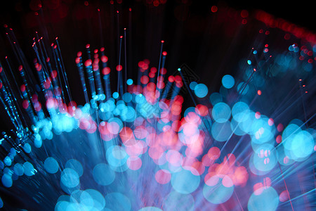 网络红色红色与蓝色光纤交织背景