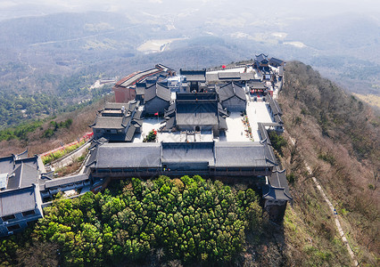 5A风景区茅山道观背景图片