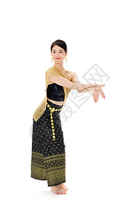 跳舞的少数民族傣族女性图片