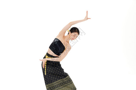 传统少数民族舞蹈动作展示图片