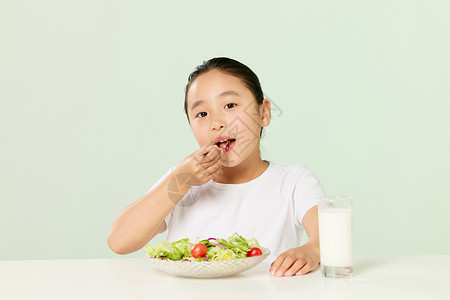 儿童开心饮食健康蔬菜图片