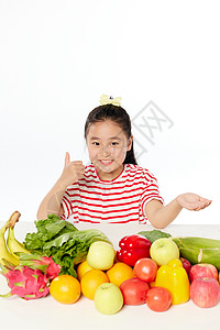 香蕉标志儿童健康饮食点赞形象背景