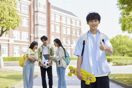 校园阳光大男孩点赞形象背景