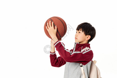 篮球动作小学生投篮动作背景