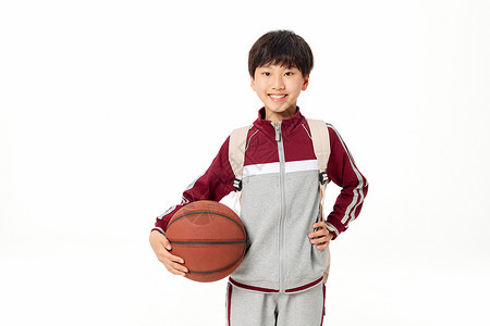 篮球竞技小学生打篮球形象背景