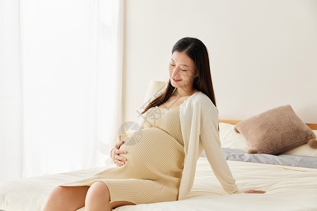 待产孕妇妈妈居家养胎形象图片