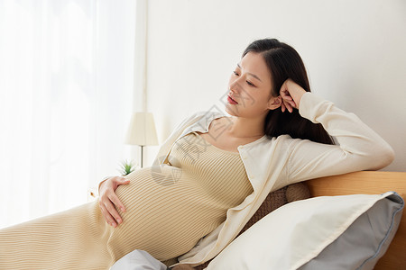 孕妇心情居家孕妇准妈妈心情烦躁背景