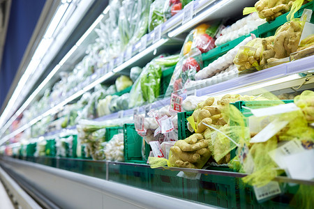 超市的蔬菜区域背景图片