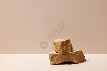 堆叠的石砖道具场景背景图片