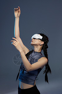 美女科技VR虚拟操作图片